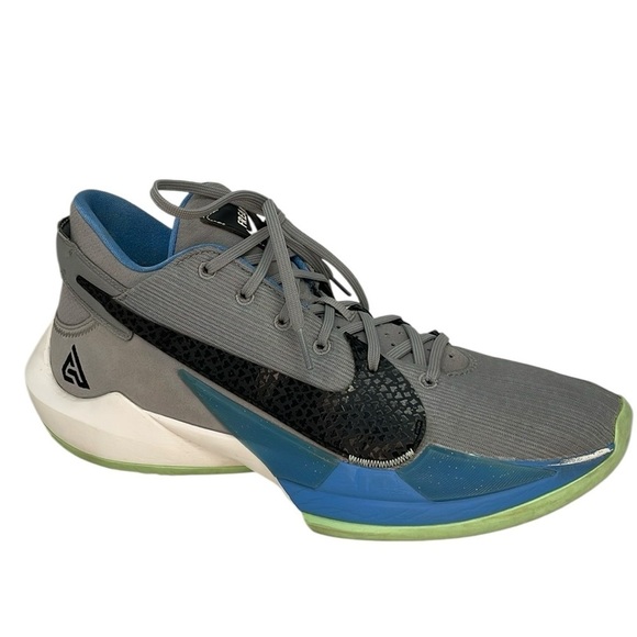 NIKE Shoes Freak 2 Air Zoom Men’s 12 Particle Grey CK5424 Running Sneakers - Picture 3 of 10